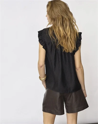 Co' Couture - Tassy CC Frill Top - Black 